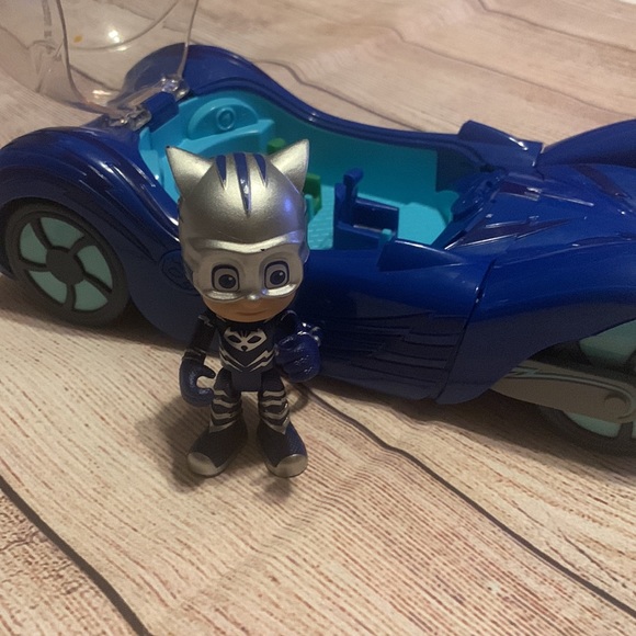 PJ Masks Catboy's Cat Car Talking Toy Vehicle 10" Long - Picture 5 of 13